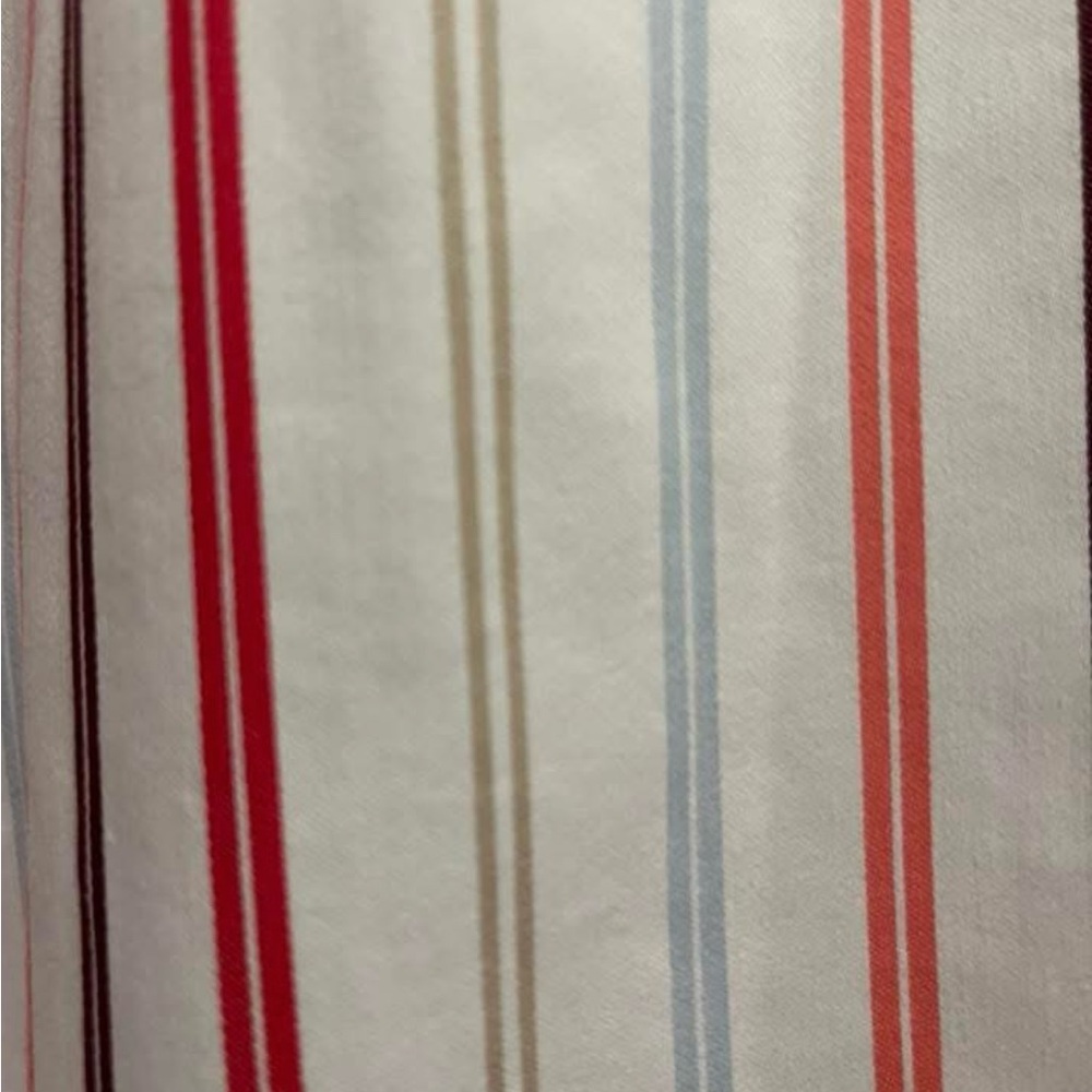 CHICOS NO IRON STRIPED BLOUSE CHICOS SIZE 2 WILL FIT MISSES 12. NWT! - Picture 6 of 7